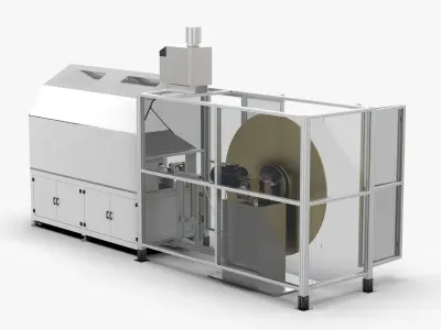 Automatic Aluminum Fin Forming Machine 3D model