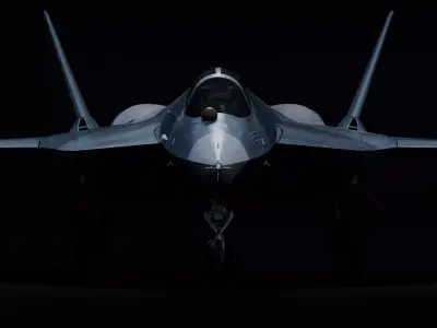 Sukhoi SU-57 fifth gen Fighter Jet 3D model