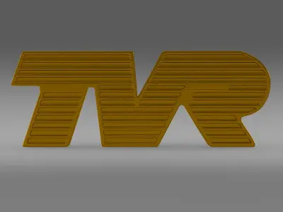Tvr Logo 3D model
