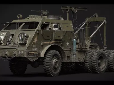 M25M26 Tank Transporter - Dragon Wagon Low-poly 3D model