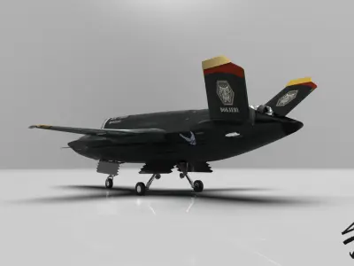 Royal Wingman XQ-58 3D model