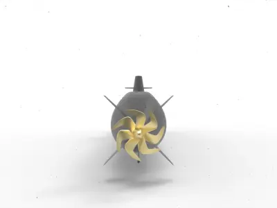 Taigei Class Submarine 3D model