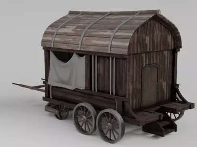 carriage  3D model purchase