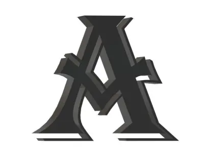 a the letter 3D model