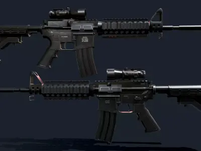 M4A1 Assault Rifle 3D model