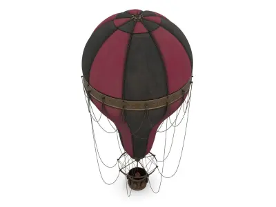Steampunk Hot Air Balloon 3D model
