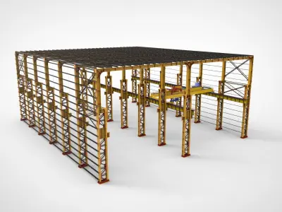 Warehouse Construction 3D model