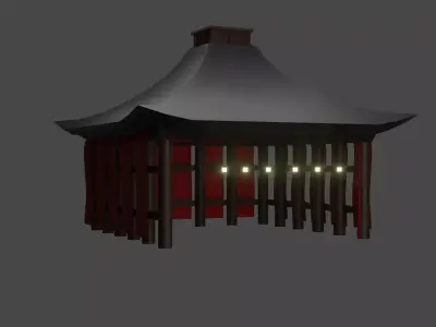Japanese pagoda 3D model