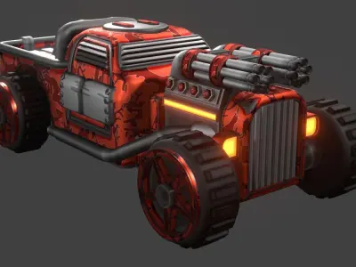 APC sports car Free low-poly 3D model