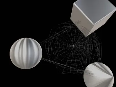 Procedural Cobweb Generator 3D model