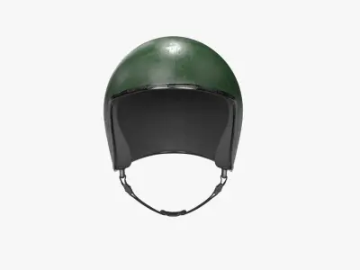 Helmet PBR equestrian Low-poly 3D model