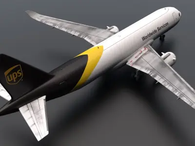 UPS Airbus A320 3D model