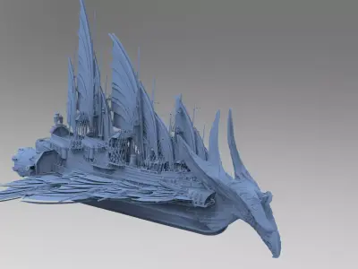 Eagle Fang Master Kings Airship 3D model