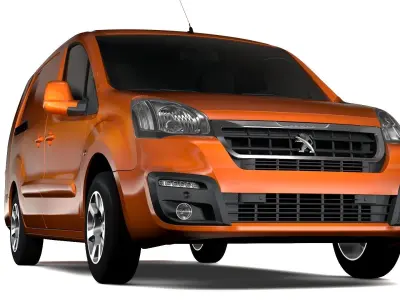 Peugeot Partner Van L2 2017 3D model