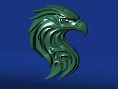 Golden Eagle Head 3D Model Free 3D print model