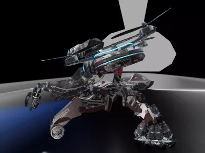 Robo Drone  Low-poly 3D model