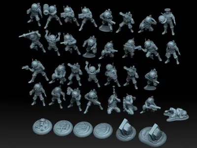 XCOM Terror From The Deep Aquanauts 3D print model