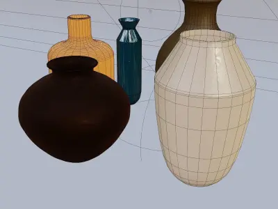 3D models of various types of vases Free 3D model