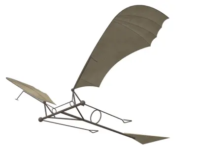 Leonardo da Vinci Flapping Aircraft 3D model