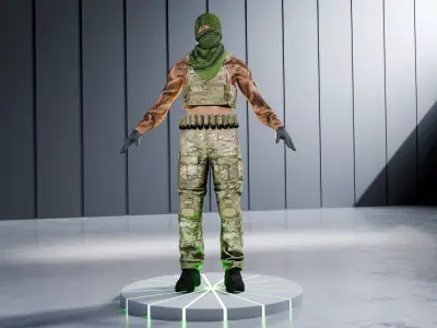 Tommy CHARACTER V2 RIGGED Low-poly 3D model