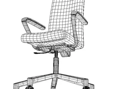 Stylish Regular Office Chair  Free 3D model