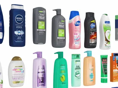 Personel Care Products 100 in 1 3D model