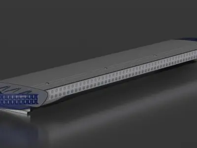 Standby W3 lightbar Low-poly 3D model