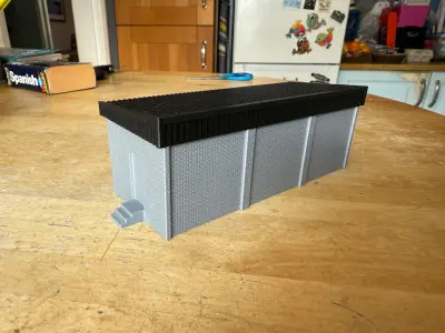 Model Railway Modern Lineside Building 3D print model