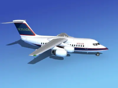 BAe 146-100 Sonair 3D model