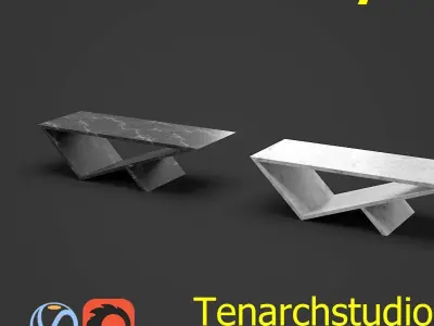 Tenarchstudio Time Space Portal Table Render Ready  Free 3D model