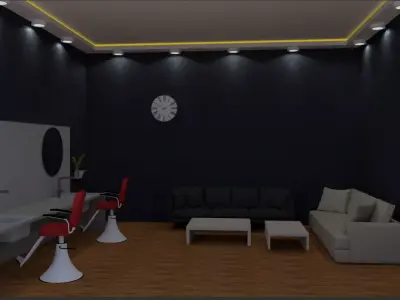 Barber shop 3D model