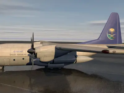 Lockheed H-100 Hercules 3D model