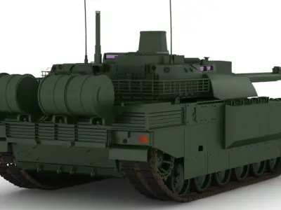 MBT Amx 56 leclerc 3D model