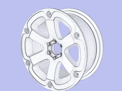  Wheel Rim Free 3D model