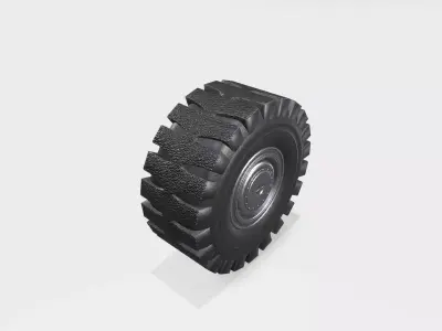 Car Tire Low-poly 3D model