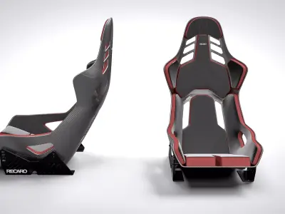  RECARO podium cf 3d model Low-poly 3D model