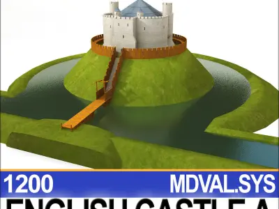 Medieval English Castle A 3D model