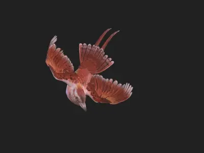 The Mockingbird four animated series Low-poly 3D model