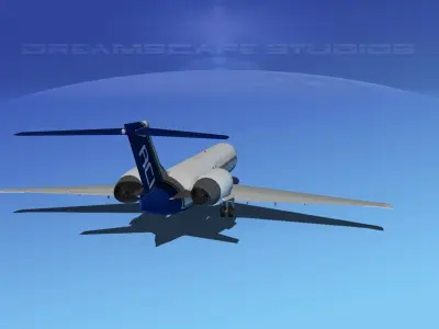 Boeing 717-200 Air Charter Intl 3D model