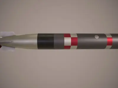 Torpedo MK-54 Low-poly 3D model