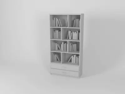 Furniture set Corner for readers Free 3D model