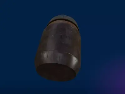 Chemical Storage Jar Low-poly 3D model