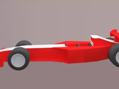 Low Poly Racing Car Free low-poly 3D model