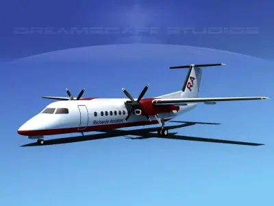 DeHavilland DHC-8-Q300 Richards Aviation 3D model