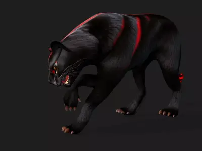 Black Panther A2 Free low-poly 3D model