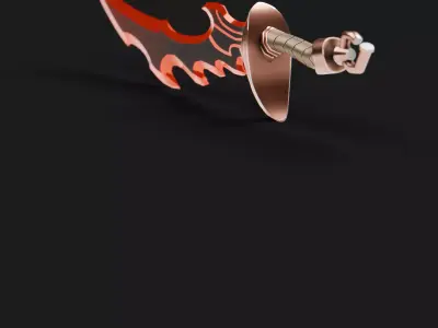 Magical Knight Killer Low-poly 3D model