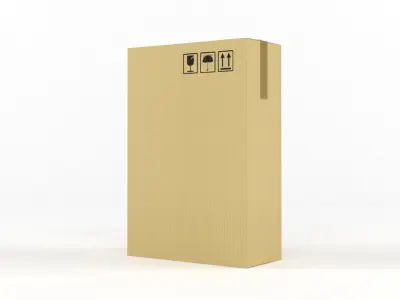 Cardboard Boxes 3D model
