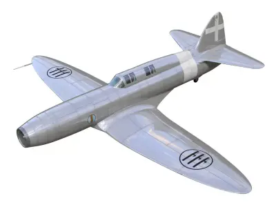 caproni campini n1 3D model