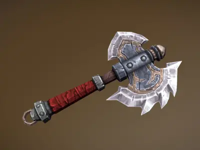 Fantasy Armory - Savage Axe 01 Low-poly 3D model