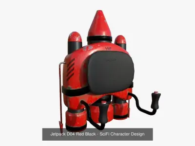 10 Jetpacks D Collection - SciFi Character Design 